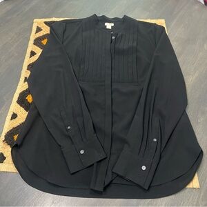 JCrew Women's Button-up Pleated Shirt Size Large EUC